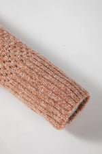 Load image into Gallery viewer, Jungle Green Loose Eyelet V Neck Drop Shoulder Sweater - Fashion Queen - 30