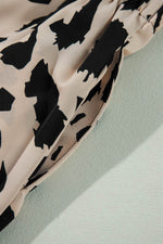 Load image into Gallery viewer, Khaki Cheetah Contrast Trim Loose Fit Two Piece Sleepwear - Fashion Queen - 9