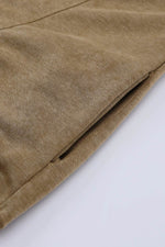 Load image into Gallery viewer, Khaki Exposed Seam Twist Open Back Oversized Sweatshirt - Fashion Queen - 15