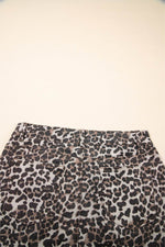 Load image into Gallery viewer, Khaki Leopard Denim Mini Skirt - Fashion Queen - 22