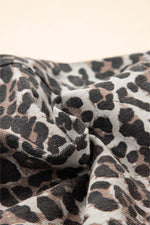 Load image into Gallery viewer, Khaki Leopard Denim Mini Skirt - Fashion Queen - 23