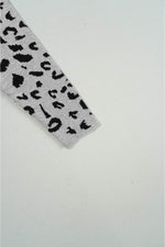 Load image into Gallery viewer, Khaki Leopard High Neck Side Slit Oversized Sweater - Fashion Queen - 25