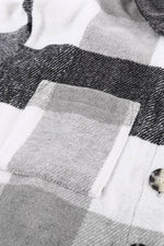 Load image into Gallery viewer, Khaki Plaid Color Block Buttoned Long Sleeve Jacket with Pocket - Fashion Queen - 28