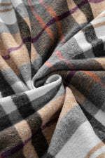 Load image into Gallery viewer, Khaki Plaid Patchwork Long Sleeve Shirt Mini Dress - Fashion Queen - 20