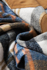 Load image into Gallery viewer, Khaki Plaid Patchwork Long Sleeve Shirt Mini Dress - Fashion Queen - 25