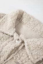 Load image into Gallery viewer, Khaki Western Aztec Print Sherpa Splicing Buttoned Flap Pocket Coat - Fashion Queen - 19