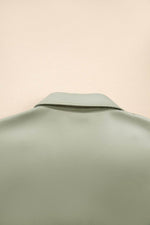 Load image into Gallery viewer, Laurel Green Buttoned Collar Shift T-shirt Mini Dress - Fashion Queen - 13