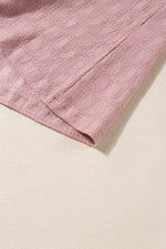 Load image into Gallery viewer, Light French Beige Lattice Textured Split Neck Tank Top - Fashion Queen - 26