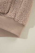 Load image into Gallery viewer, Light French Beige Zipper Pocketed Winter Fuzzy Jacket - Fashion Queen - 8