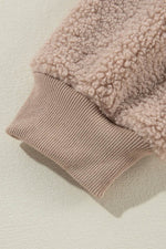 Load image into Gallery viewer, Light French Beige Zipper Pocketed Winter Fuzzy Jacket - Fashion Queen - 9