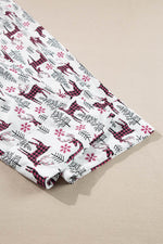 Load image into Gallery viewer, Light Grey Christmas Printed Shirt and Pants Pajama Set - Fashion Queen - 26