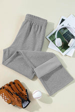 Load image into Gallery viewer, Light Grey Solid Color Fleece Lined Drawstring Waist Casual Pants - Fashion Queen - 14