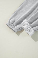 Load image into Gallery viewer, Light Grey Solid Color Fleece Lined Drawstring Waist Joggers - Fashion Queen - 20