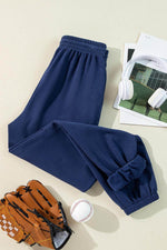 Load image into Gallery viewer, Light Grey Solid Color Fleece Lined Drawstring Waist Joggers - Fashion Queen - 26