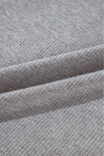 Load image into Gallery viewer, Light Grey Solid Color Loose Tunic Top and Slim Shorts Set - Fashion Queen - 22