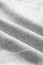 Load image into Gallery viewer, Light Grey Stand Neck Zipped Sweatshirt and Shorts Set - Fashion Queen - 12