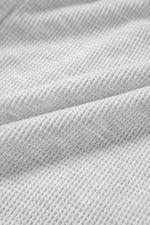 Load image into Gallery viewer, Light Grey Waffle Knit Sleeveless Buttoned Front Drawstring Waist Romper - Fashion Queen - 23