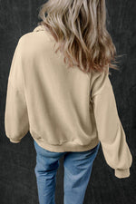 Load image into Gallery viewer, Light Grey Zip-up Stand Neck Kangaroo Pocket Sweatshirt - Fashion Queen - 11
