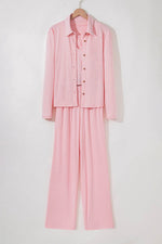 Load image into Gallery viewer, Light Pink 3-Piece Cozy Knit Lounge Set - Fashion Queen - 4