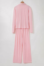 Load image into Gallery viewer, Light Pink 3-Piece Cozy Knit Lounge Set - Fashion Queen - 5