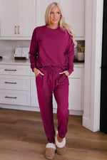 Load image into Gallery viewer, Long Sleeve Pullover and Jogger Pants Lounge Set - Fashion Queen - 11
