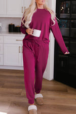 Load image into Gallery viewer, Long Sleeve Pullover and Jogger Pants Lounge Set - Fashion Queen - 12