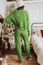 Load image into Gallery viewer, Long Sleeve Pullover and Jogger Pants Lounge Set - Fashion Queen - 8