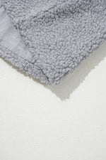 Load image into Gallery viewer, Medium Grey Fleece Zip Up Drawstring Hooded Pocketed Jacket - Fashion Queen - 11