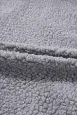 Load image into Gallery viewer, Medium Grey Fleece Zip Up Drawstring Hooded Pocketed Jacket - Fashion Queen - 13