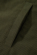 Load image into Gallery viewer, Mist Green Corduroy Fleece Patchwork Buttoned Bomber Jacket - Fashion Queen - 10