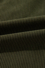 Load image into Gallery viewer, Mist Green Corduroy Fleece Patchwork Buttoned Bomber Jacket - Fashion Queen - 11