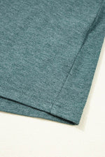 Load image into Gallery viewer, Mist Green Crisscross V Neck Butterfly Sleeve T Shirt - Fashion Queen - 9