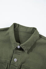 Load image into Gallery viewer, Moss Green Distressed Frayed Denim Romper - Fashion Queen - 12