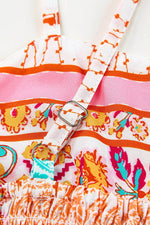 Load image into Gallery viewer, Multicolor Boho Patchwork Print Square Neck Sundress - Fashion Queen - 18