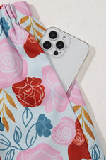 Load image into Gallery viewer, Multicolour Floral V Neck Cami Top and Ruffled Shorts Lounge Set - Fashion Queen - 11