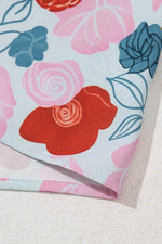 Load image into Gallery viewer, Multicolour Floral V Neck Cami Top and Ruffled Shorts Lounge Set - Fashion Queen - 9