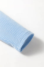 Load image into Gallery viewer, Myosotis Plus Size Ribbed Textured Long Sleeve T Shirt - Fashion Queen - 11