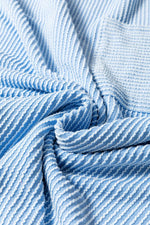 Load image into Gallery viewer, Myosotis Plus Size Ribbed Textured Long Sleeve T Shirt - Fashion Queen - 8