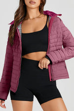 Load image into Gallery viewer, Myosotis Solid Color Quilted Zip-up Puffer Jacket - Fashion Queen - 10