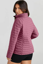 Load image into Gallery viewer, Myosotis Solid Color Quilted Zip-up Puffer Jacket - Fashion Queen - 11