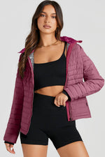 Load image into Gallery viewer, Myosotis Solid Color Quilted Zip-up Puffer Jacket - Fashion Queen - 12