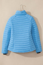 Load image into Gallery viewer, Myosotis Solid Color Quilted Zip-up Puffer Jacket - Fashion Queen - 18