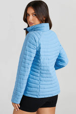 Load image into Gallery viewer, Myosotis Solid Color Quilted Zip-up Puffer Jacket - Fashion Queen - 3