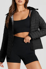 Load image into Gallery viewer, Myosotis Solid Color Quilted Zip-up Puffer Jacket - Fashion Queen - 7