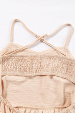 Load image into Gallery viewer, Oatmeal Crossover Backless Bodice Tiered Maxi Dress - Fashion Queen - 8