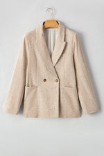 Load image into Gallery viewer, Oatmeal Single Breasted Elegant Suit Jacket - Fashion Queen - 11
