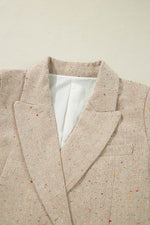 Load image into Gallery viewer, Oatmeal Single Breasted Elegant Suit Jacket - Fashion Queen - 13
