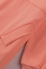 Load image into Gallery viewer, Orange Batwing Sleeve Pocketed Henley Hoodie - Fashion Queen - 17
