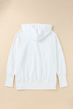 Load image into Gallery viewer, Orange Batwing Sleeve Pocketed Henley Hoodie - Fashion Queen - 24