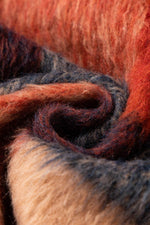 Load image into Gallery viewer, Orange Plaid Print Flap Pockets Buttoned Casual Plus Size Jacket - Fashion Queen - 10